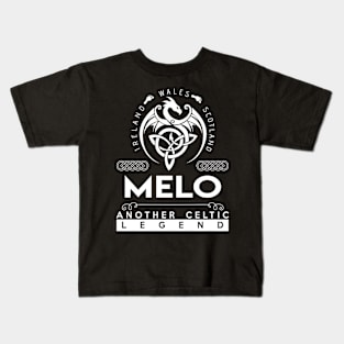 Melo Name T Shirt - Another Celtic Legend Melo Dragon Gift Item Kids T-Shirt